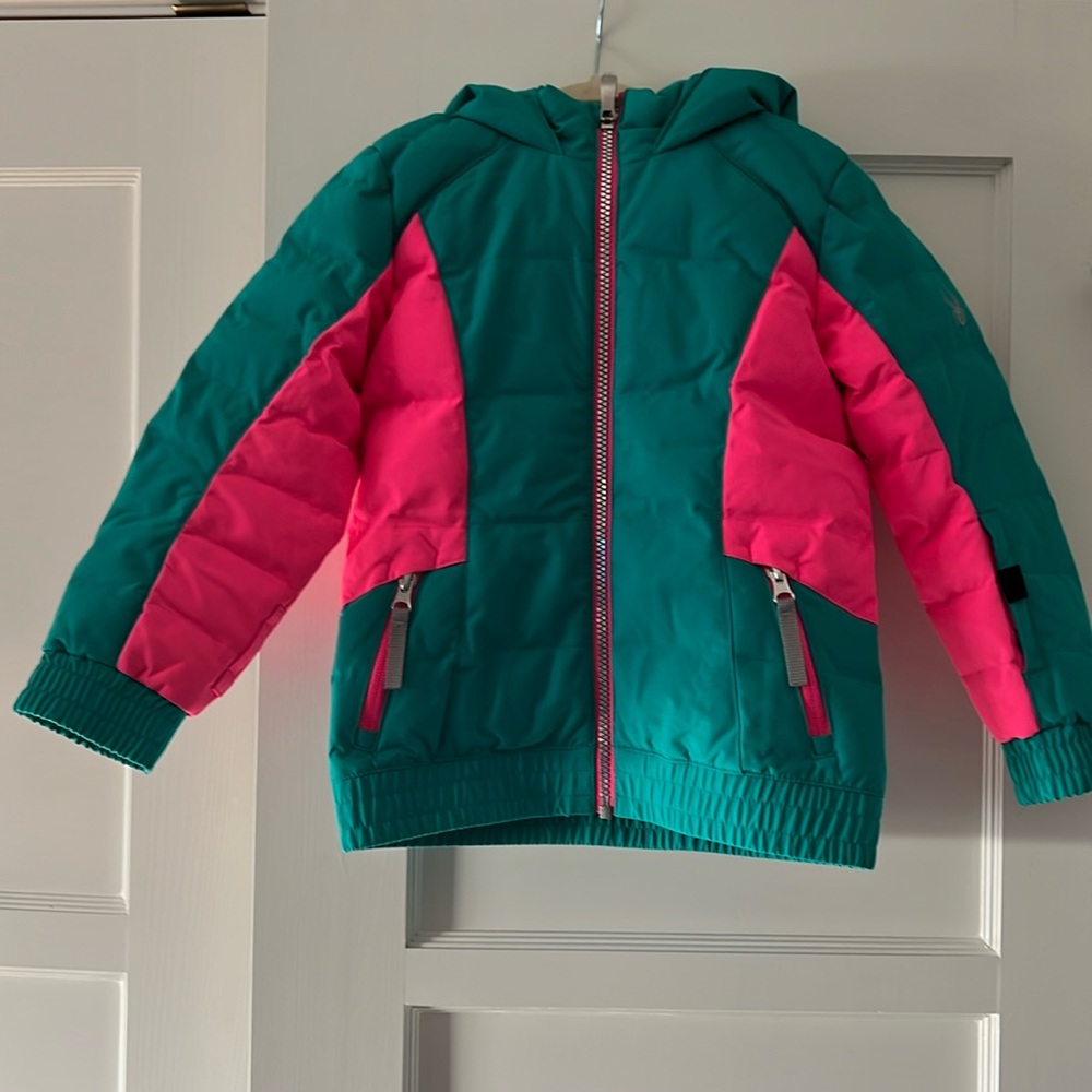 Spyder girls ski jacket little girls Zadie 4T . Excellent condition.